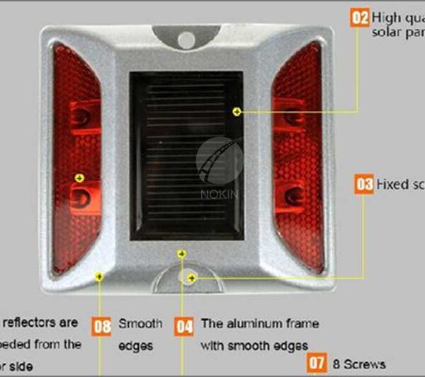 NOKIN High Brightness Solar Road Stud in Fog Weather